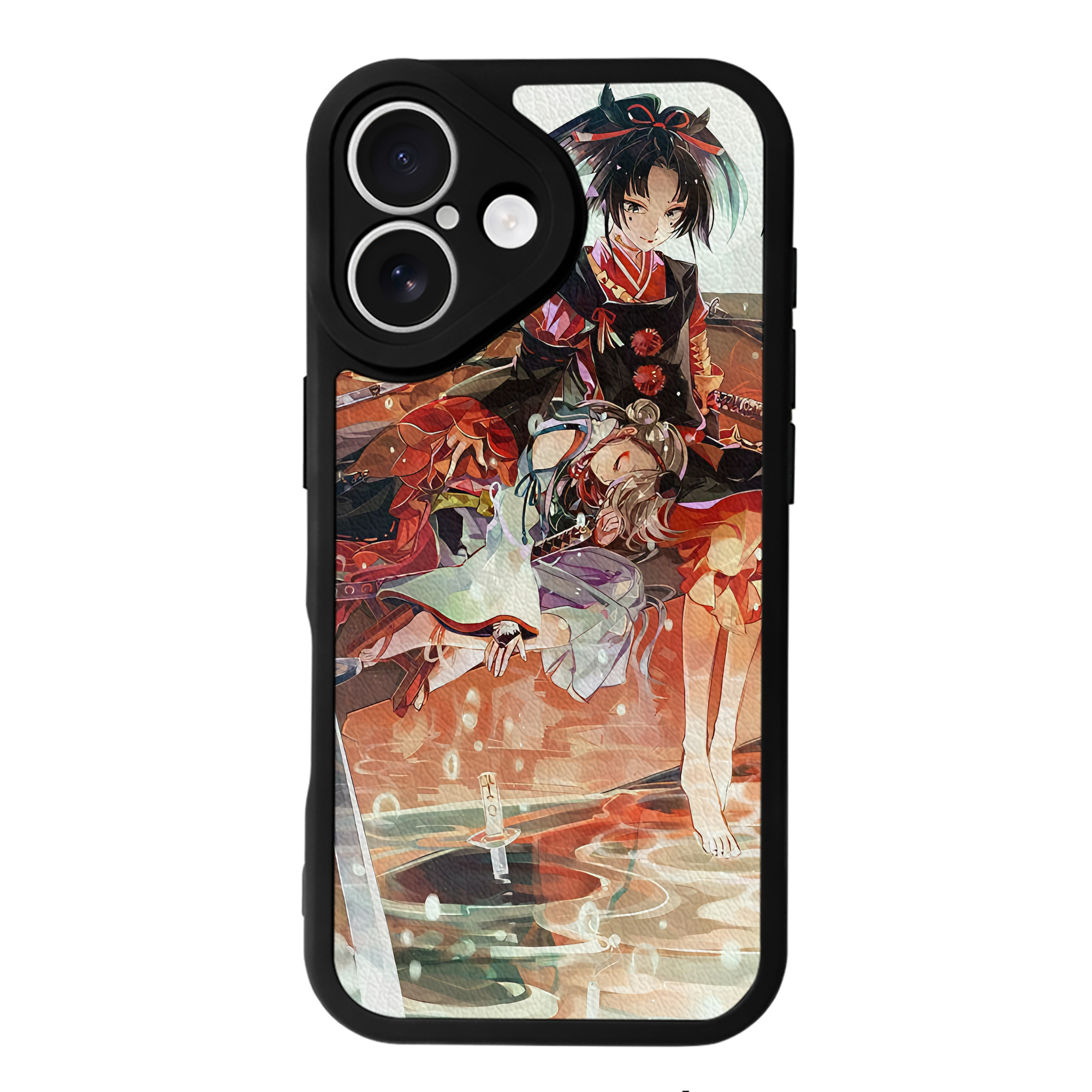 （画像用） 刀剣乱舞 Touken Ranbu 【iPhone 16シリーズ対応】シリコンスマホケース（レザー調） 材質：シリコン